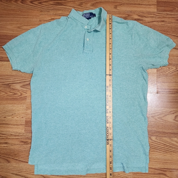 Polo Ralph Lauren Men’s Polo‎ Shirt Large Classic Fit Purple Pony Logo VTG - Picture 7 of 10